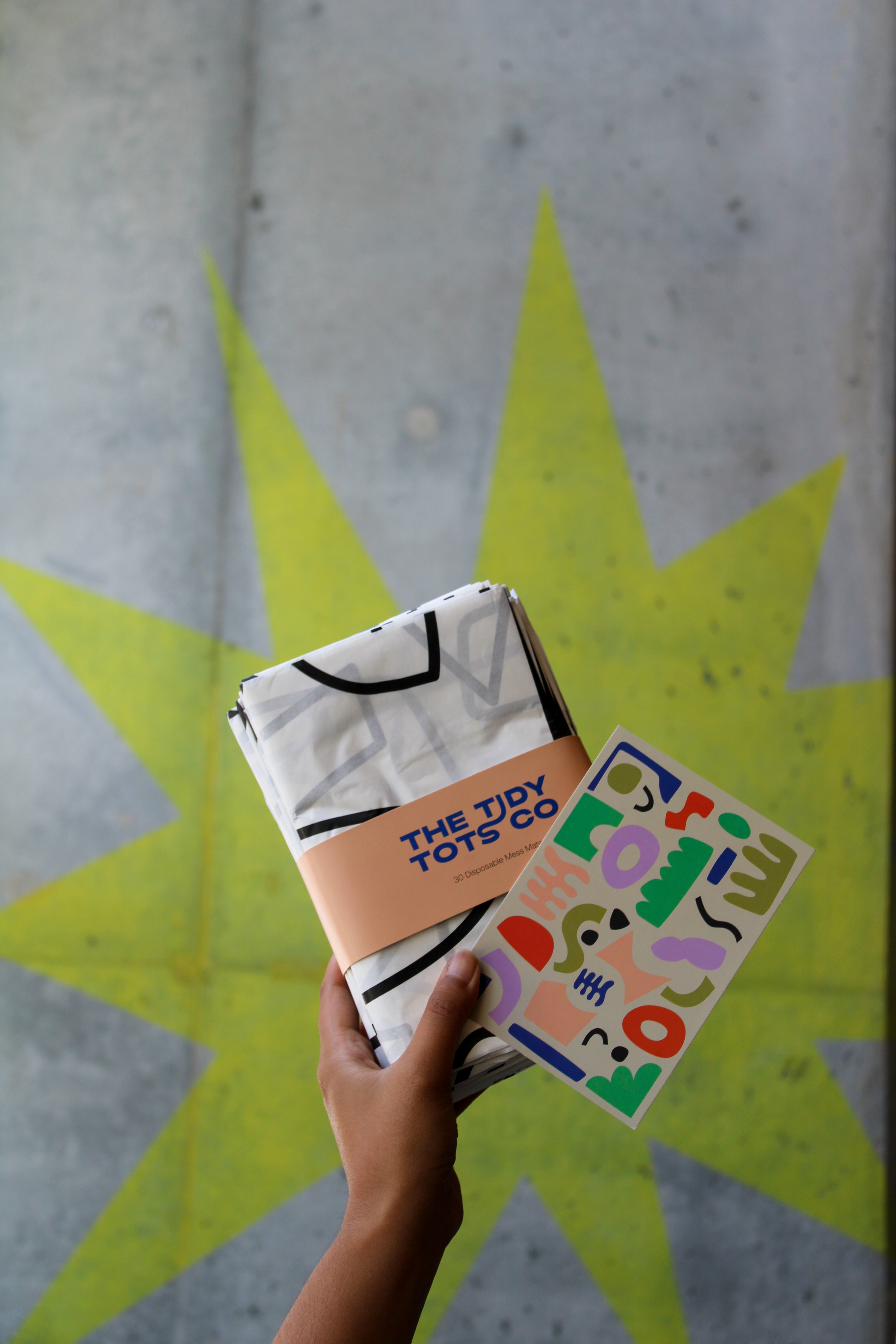 The Tidy Tots Co Mess Mat – Pack of 30