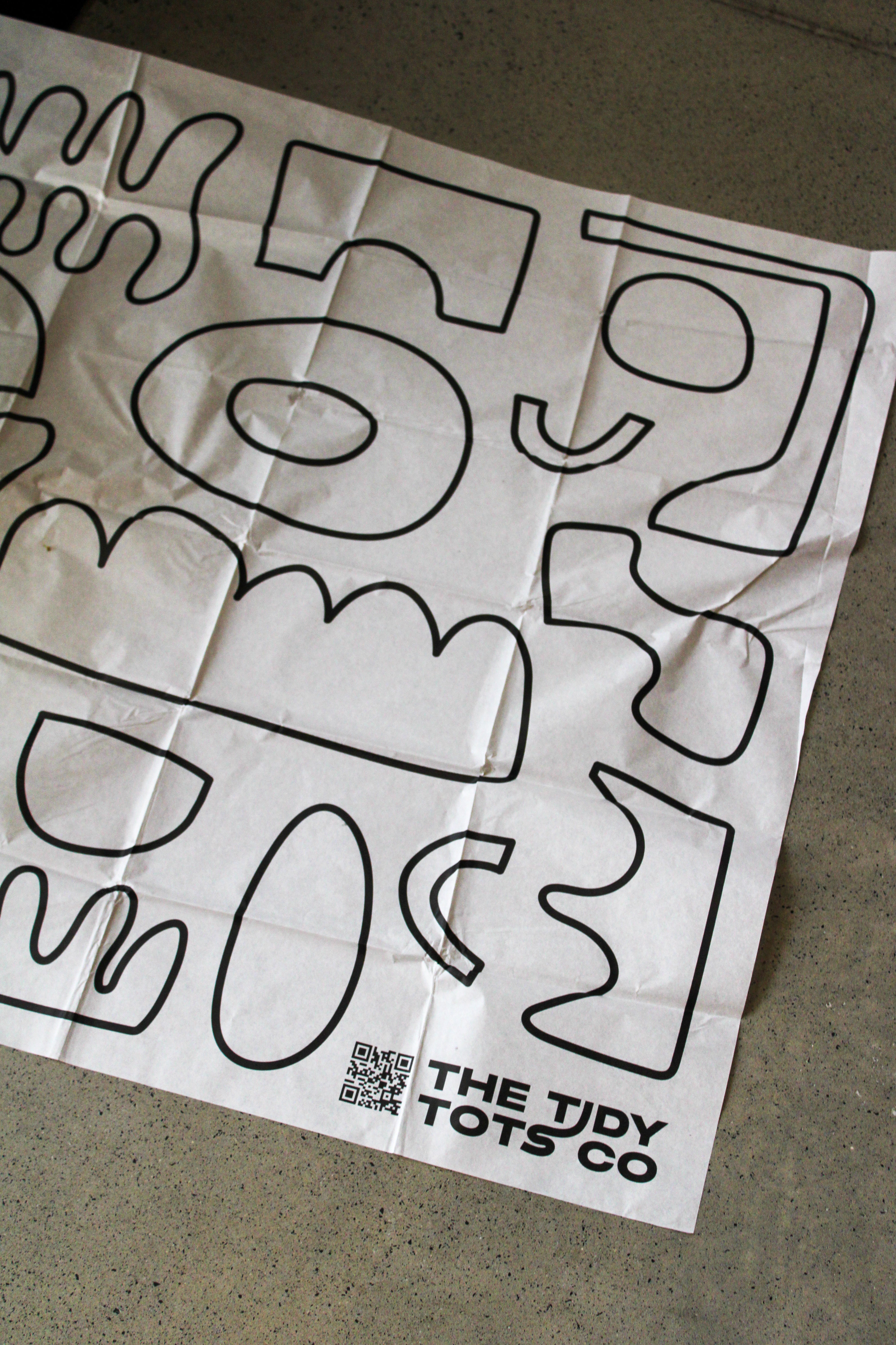 The Tidy Tots Co Mess Mat – Pack of 10- Intro pack